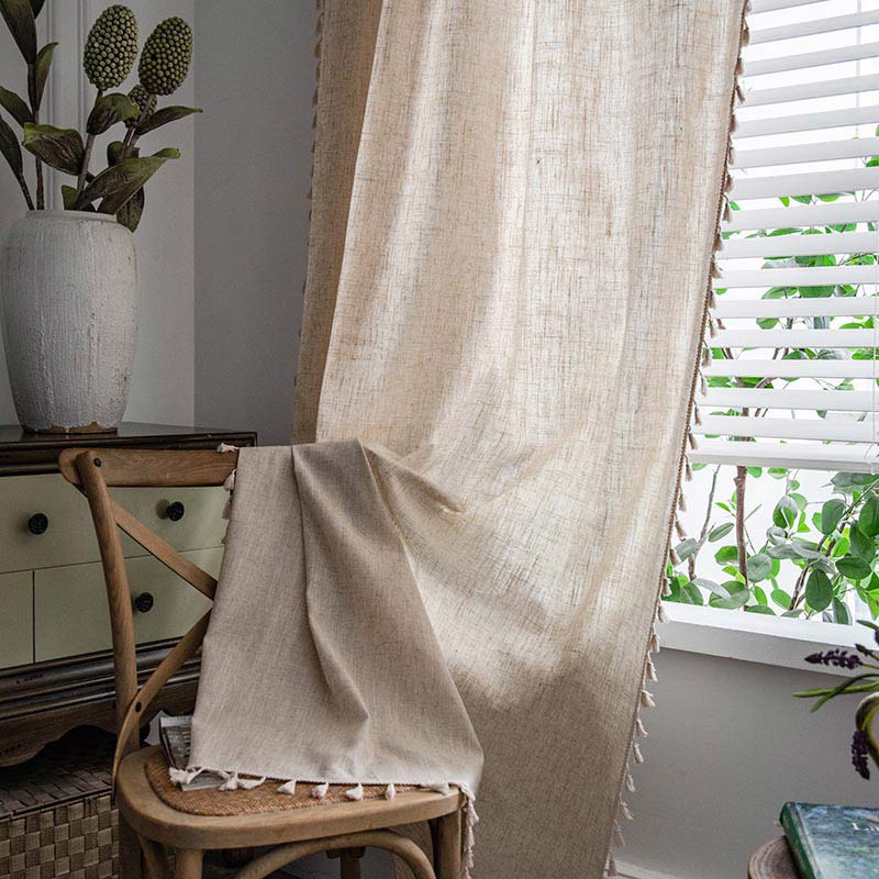 Tenda filtrante con nappa Boho Beige