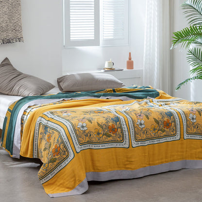 Trapunta estiva reversibile in cotone Ownkoti, coperta leggera