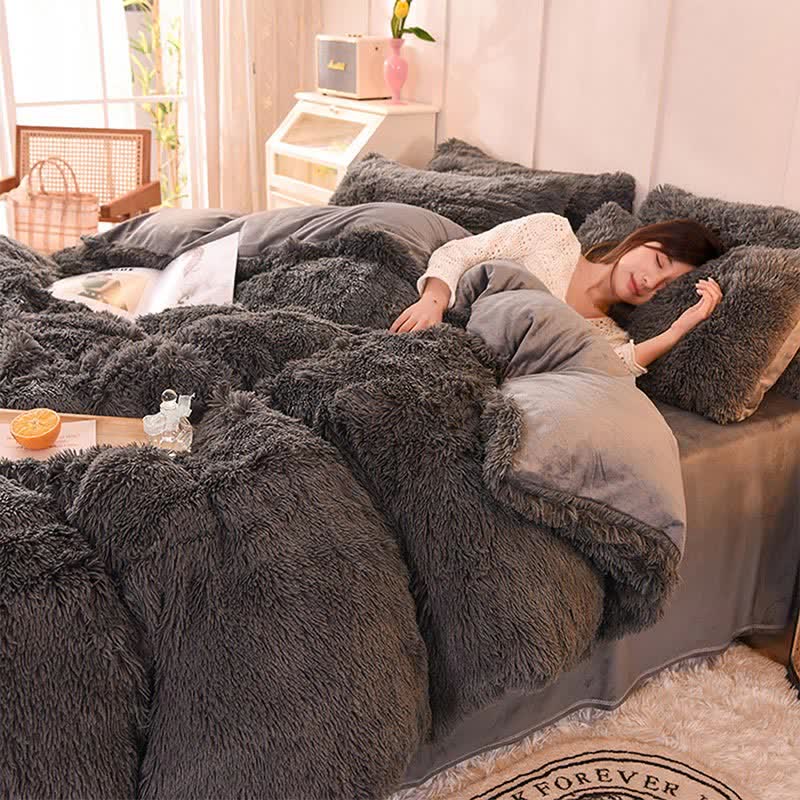 Set di biancheria da letto soffice, copripiumino e federa