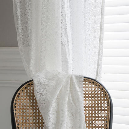 Tenda decorativa traforata con motivo floreale in jacquard Ownkoti