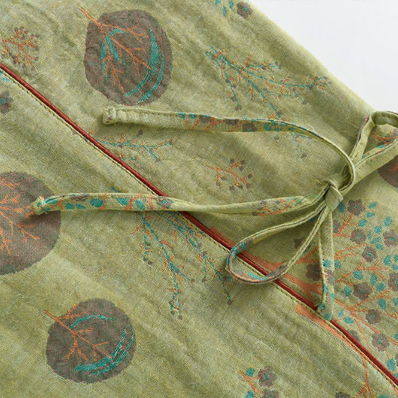 Completo da casa in cotone jacquard Leaf Tree - image 9