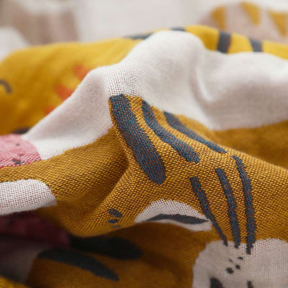 Trapunta reversibile in cotone morbido con motivo a gatto carino Ownkoti