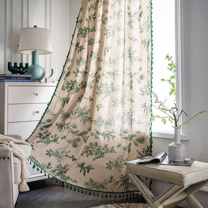 Tenda con nappa a forma di uccello di pino verde