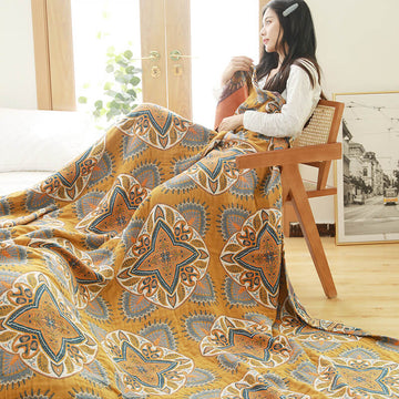 Trapunta reversibile leggera in cotone stampato multicolore - Come immagine - Matrimoniale Grande - image 1