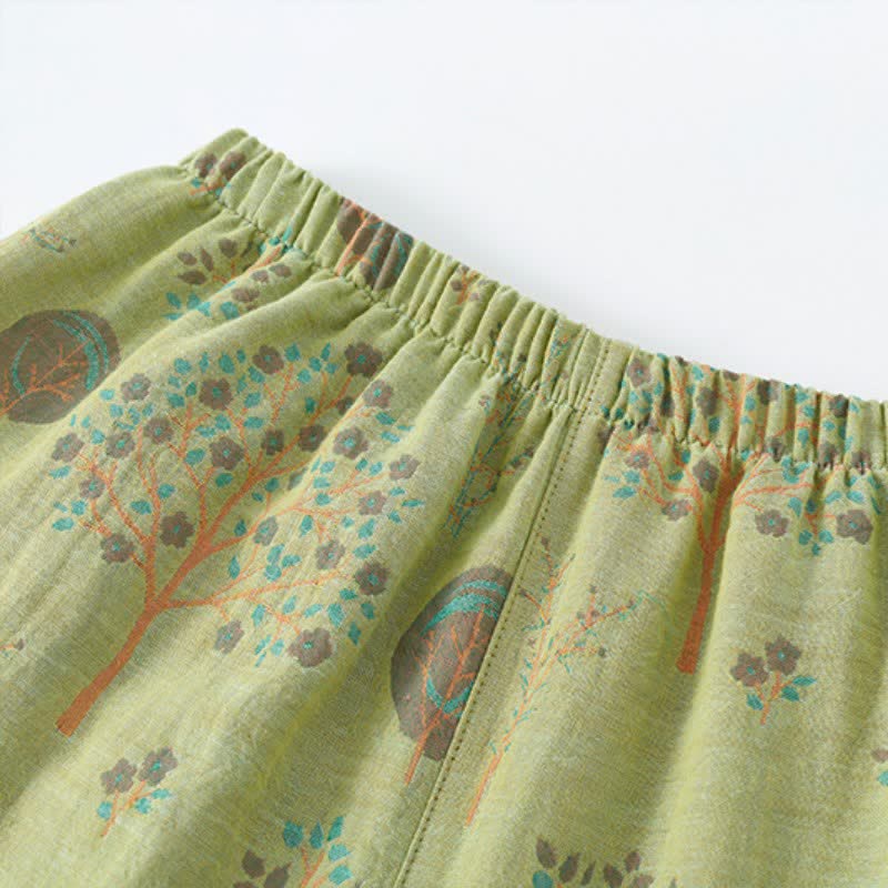 Completo da casa in cotone jacquard Leaf Tree - image 8