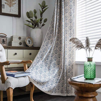 Tenda semi-oscurante con motivo Boho Blue di Ownkoti