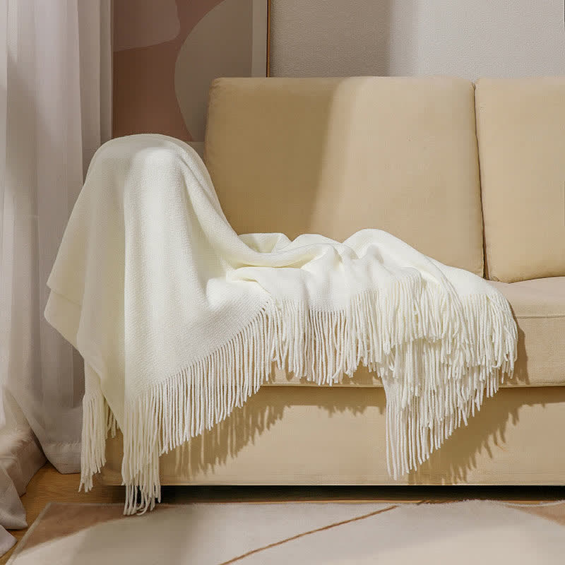 Coperta semplice con nappe in tinta unita
