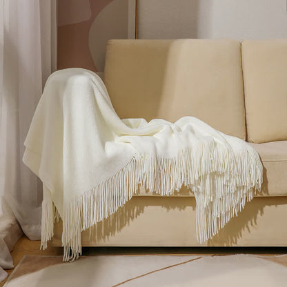 Coperta semplice con nappe in tinta unita
