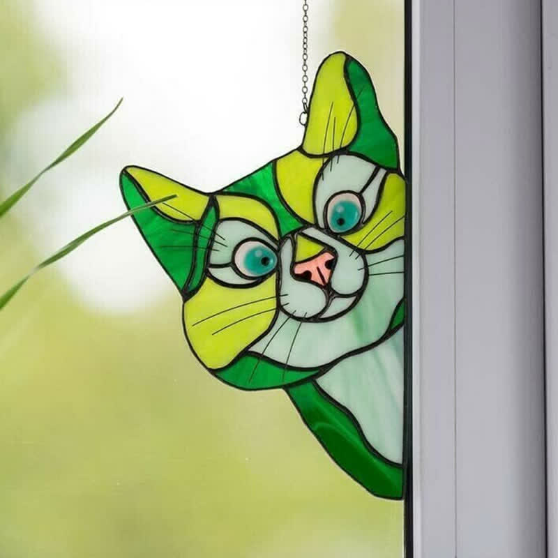 Decorazione per finestra acchiappasole a forma di gatto Ownkoti (acquistane uno e ricevine uno gratis)