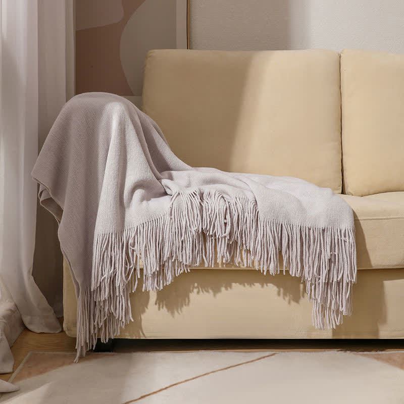 Coperta semplice con nappe in tinta unita