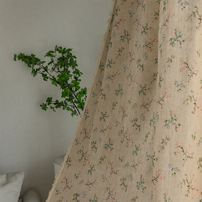 Tenda filtrante per luce floreale in stile rustico