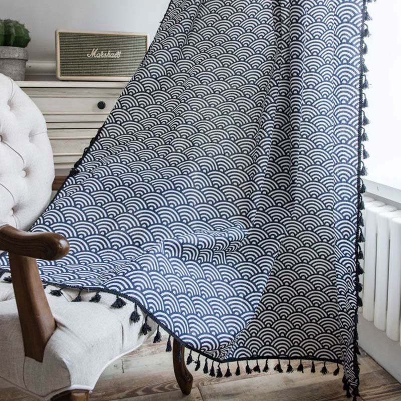 Tenda semi-oscurante con nappa a squame di pesce