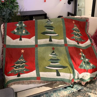 Coperta con nappe per decorazioni natalizie per la casa