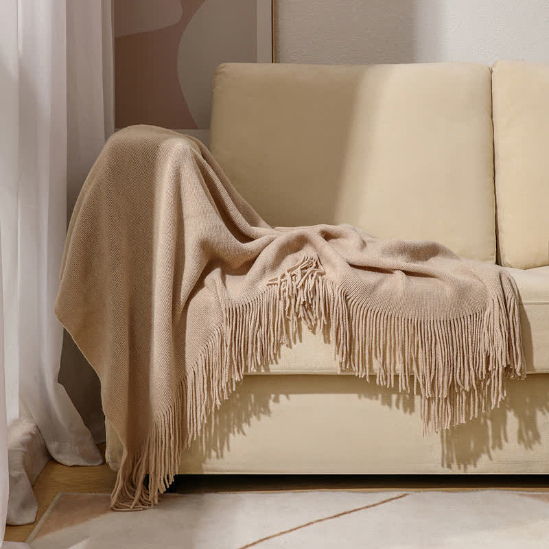 Coperta semplice con nappe in tinta unita