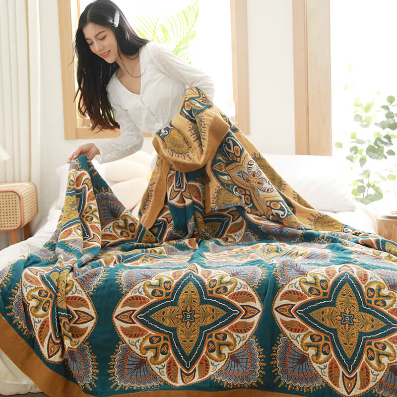 Trapunta leggera reversibile in cotone multicolore Ownkoti - image 2