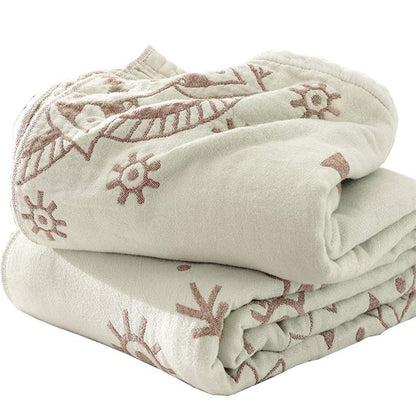 Trapunta reversibile in cotone con motivo floreale Ownkoti Chic Mandala