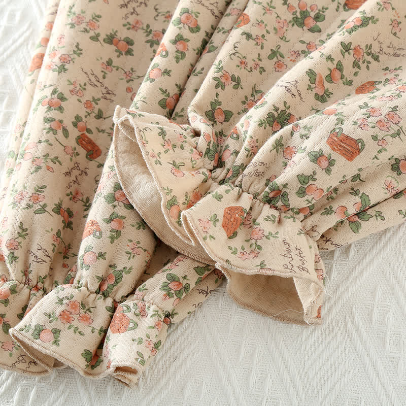 Completo da casa in cotone Vintage Rose Garden