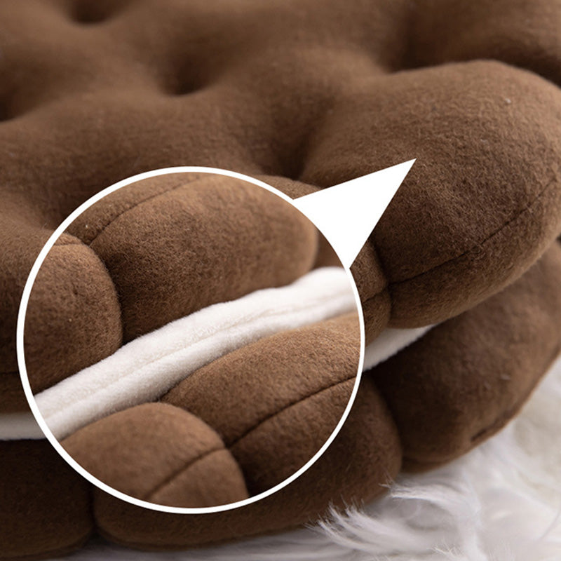 Cuscino per seduta a forma di cerchio di biscotto carino