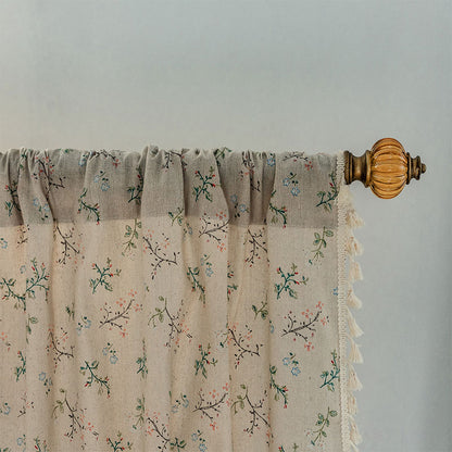 Tenda filtrante per luce floreale in stile rustico