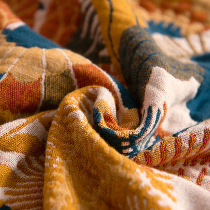 Cuscino reversibile in cotone Boho con motivo a uccelli di Ownkoti (2 pezzi)