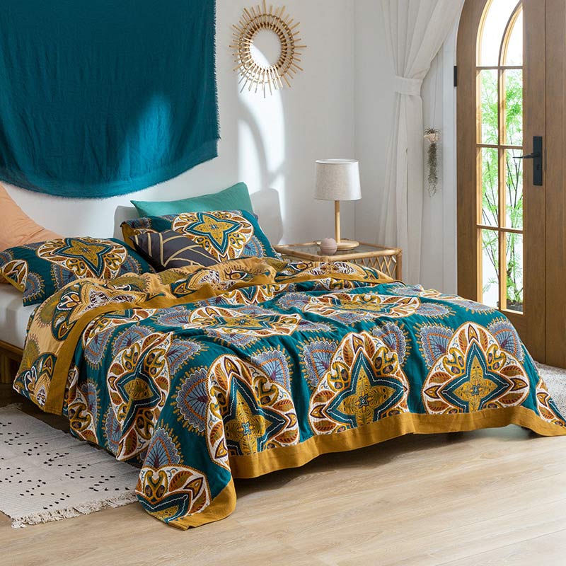 Trapunta leggera reversibile in cotone multicolore Ownkoti - image 6