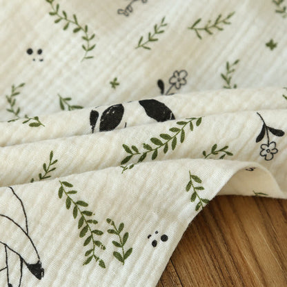 Pigiama in cotone con simpatico gatto e foglia