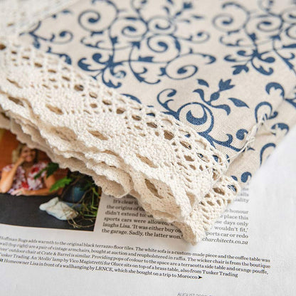 Tenda semi-oscurante con motivo Boho Blue di Ownkoti