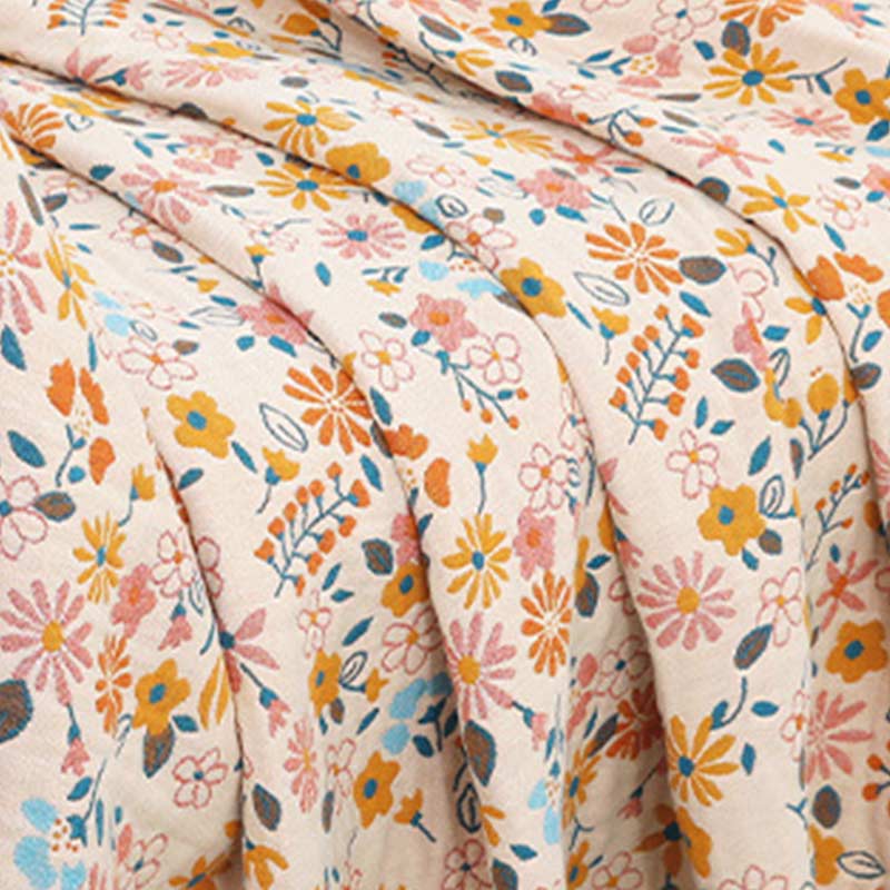 Copridivano con nappe di fiori da giardino Ownkoti