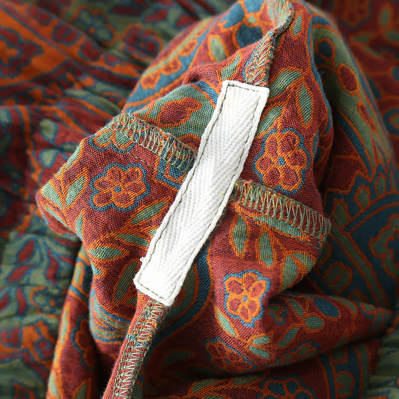 Completo da casa in cotone comodo in stile folk