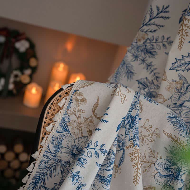 Tenda filtrante per luce Ownkoti Blue Flower Pine