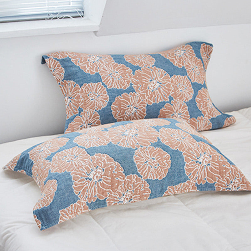 Cuscino decorativo in cotone con stampa floreale Ownkoti (2 pezzi)