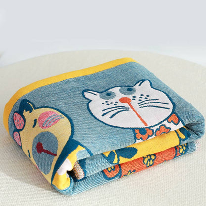 Asciugamano da bagno in cotone per neonati a forma di gatto Ownkoti