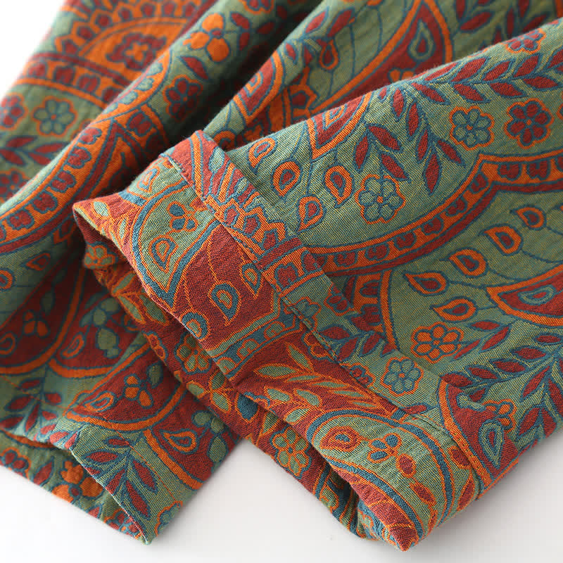 Completo da casa vintage in jacquard con scollo rotondo - image 10