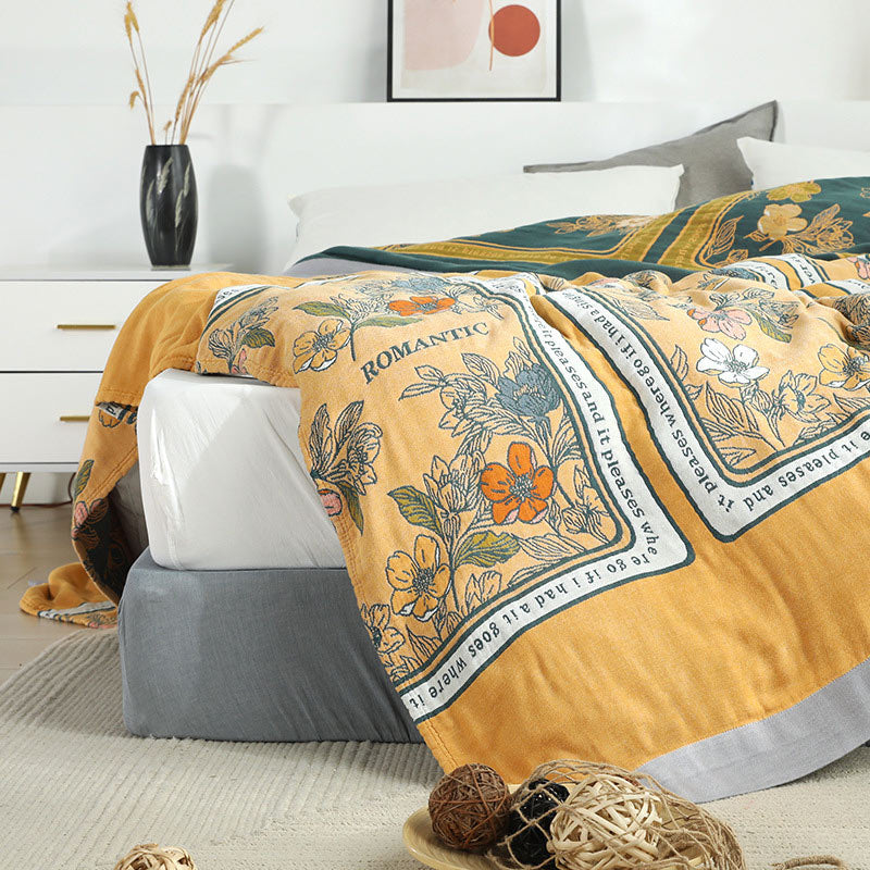 Trapunta estiva reversibile in cotone Ownkoti, coperta leggera