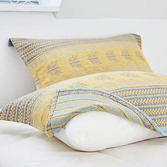 Cuscino decorativo in cotone giallo Ownkoti (2 pezzi)