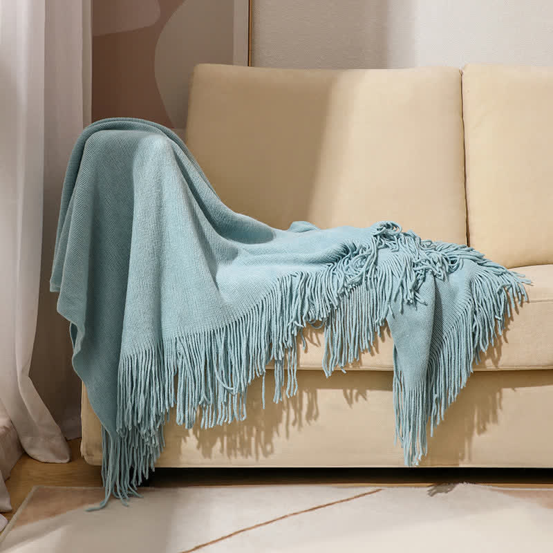 Coperta semplice con nappe in tinta unita