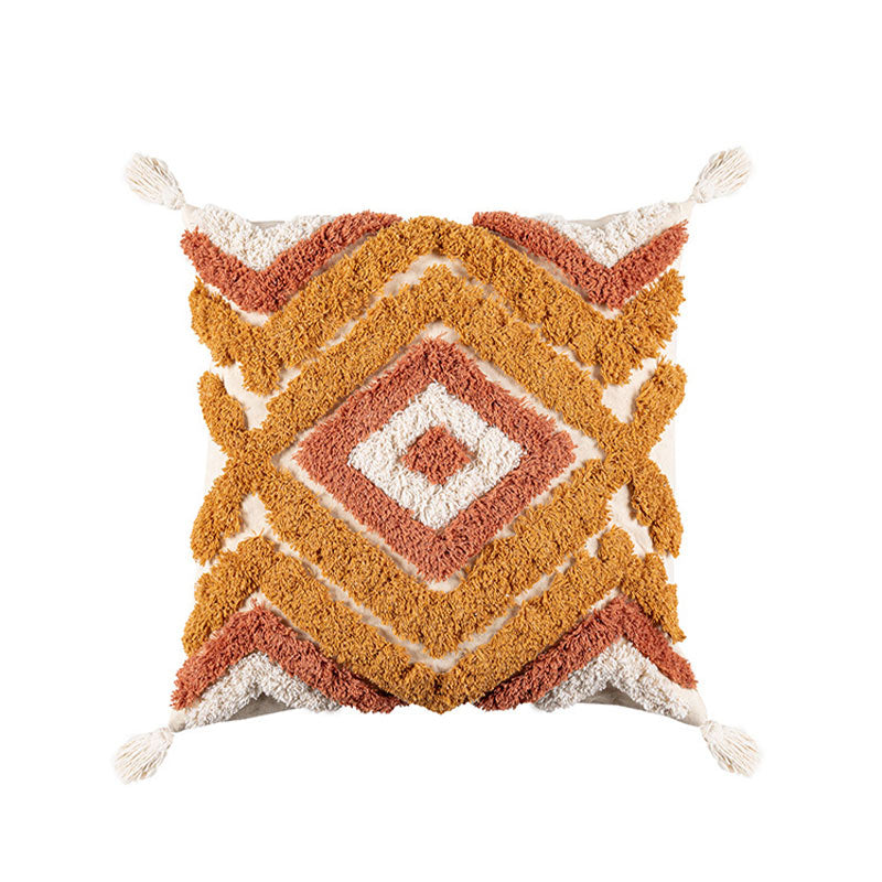 Copricuscino Ownkoti in jacquard marocchino con nappe
