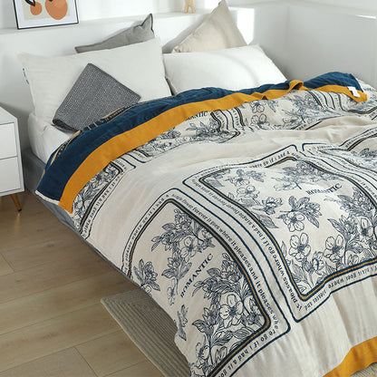 Trapunta estiva reversibile in cotone Ownkoti, coperta leggera