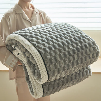 Coperta reversibile in pile di corallo spesso