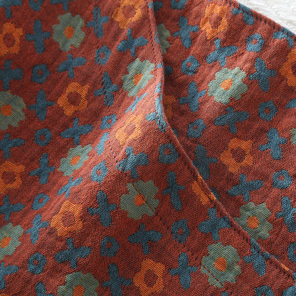 Camicia da notte in morbido cotone con scollo rotondo floreale