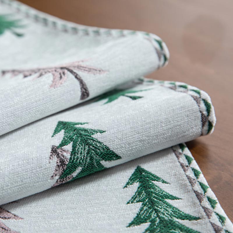 Runner da tavolo con albero di Natale Ownkoti con nappa