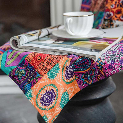 Tende da finestra in cotone e lino Boho colorate Ownkoti