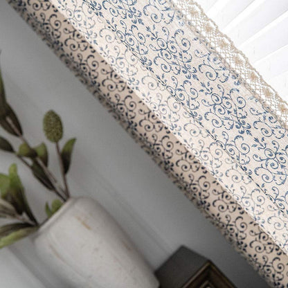 Tenda semi-oscurante con motivo Boho Blue di Ownkoti