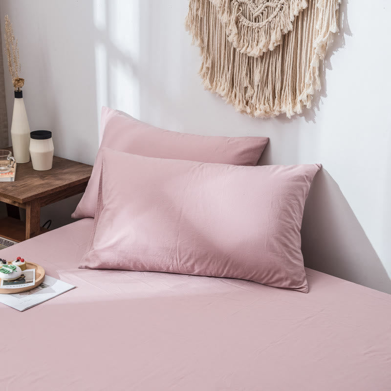 Federa semplice in morbido cotone Ownkoti (2 pezzi) - Rosa - 48 cm x 74 cm - image 3