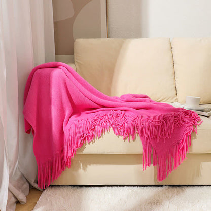Coperta semplice con nappe in tinta unita