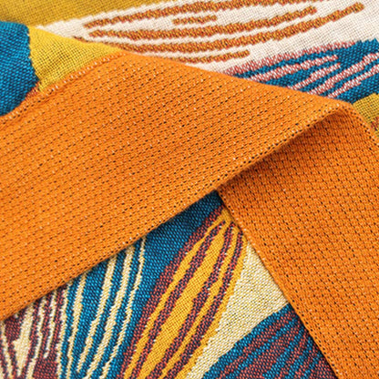 Trapunta reversibile in cotone con stampa a fiori gialli Ownkoti