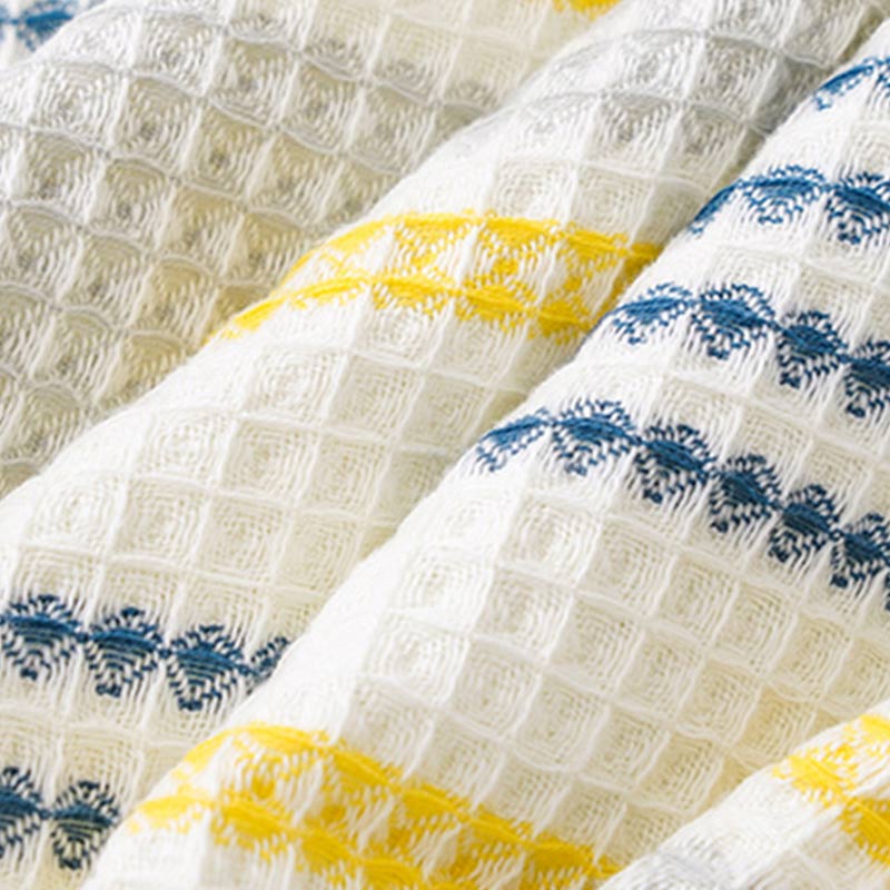 Asciugamano da bagno in cotone a righe colorblock Ownkoti